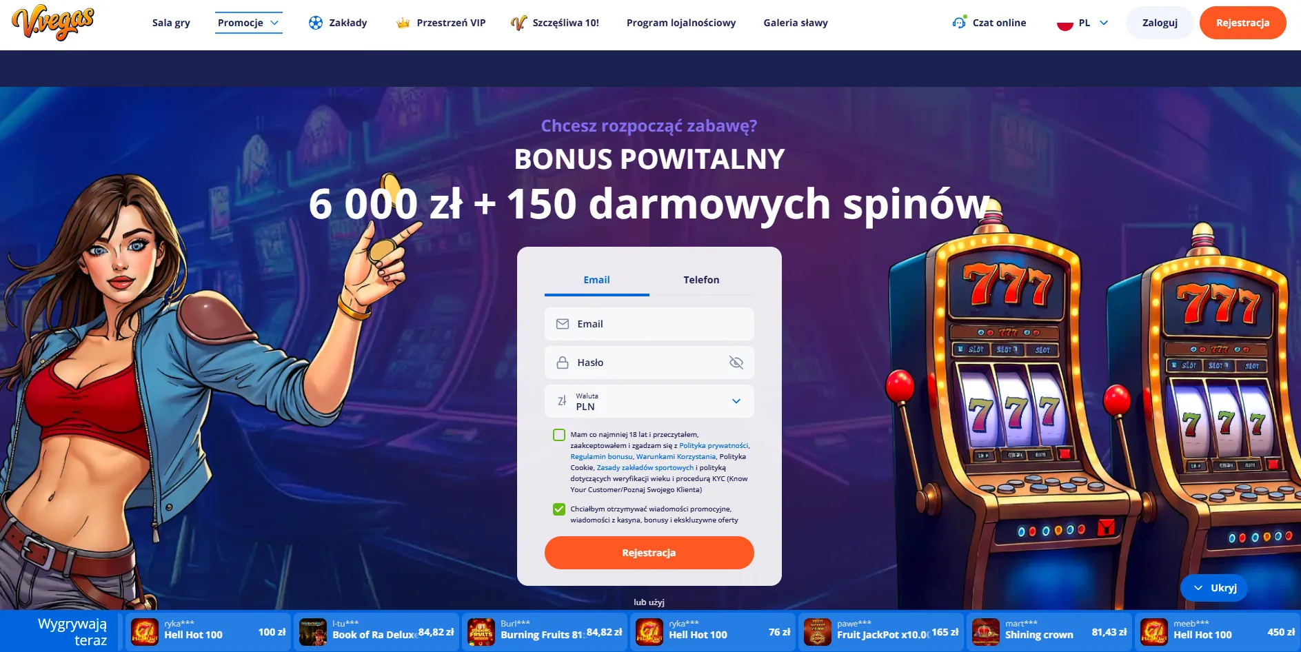 Jak zarejestrować się w Vulkan Vegas – instrukcja krok po kroku